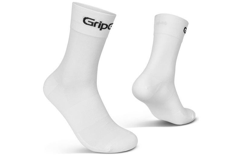 Pyöräilysukat GripGrab RIDE Regular Cut Socks White