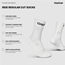 Pyöräilysukat GripGrab RIDE Regular Cut Socks White