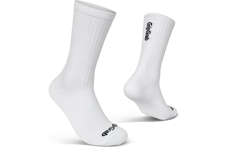 Sykkelsokker GripGrab PACR High Cut Socks White