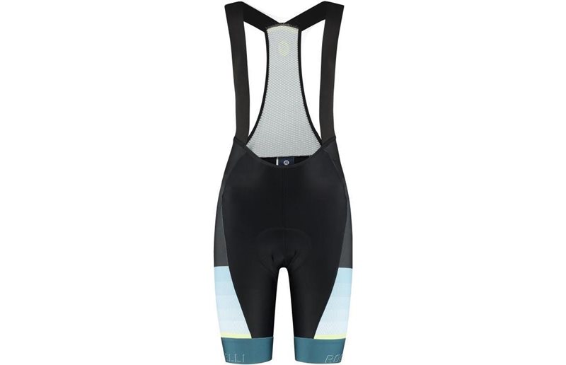Pyöräilyhousut Rogelli Impress II Bib Short Women Black/Blue/Yellow