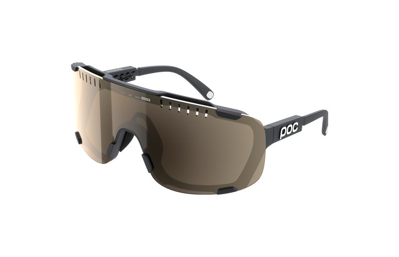 Cykelglasögon POC Devour Mid Uranium Black/Clarity Trail/Partly Sunny Silver