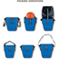 Cykelväska Pakethållare Vaude Aqua Back Pair Blue 24 Liter