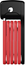 Abus Vikbart lås Bordo Lite 6055 600 mm röd