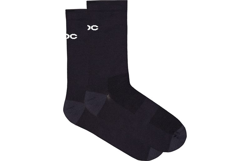 Pyöräilysukat POC Cadence Road Long Socks Uranium Black