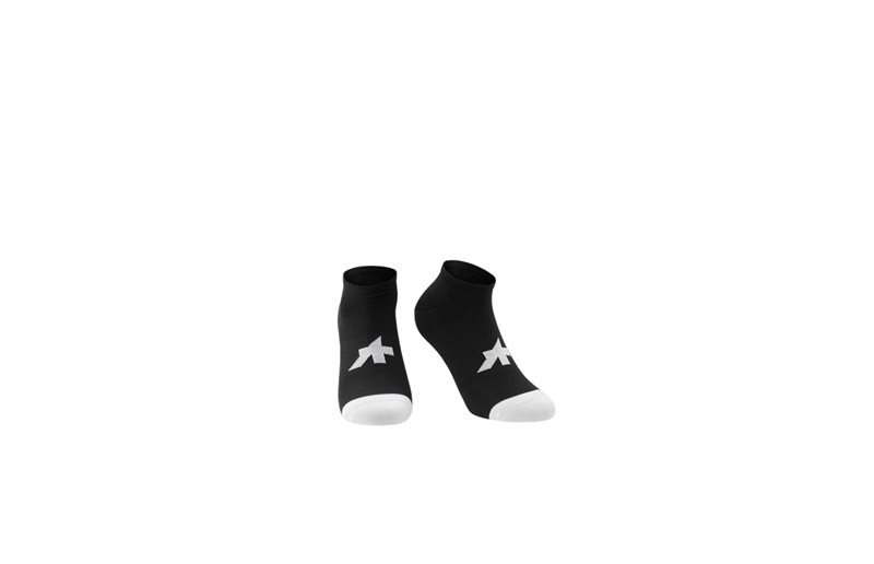 Cykelstrumpor Assos Endurance Low Socks S11 Black Series