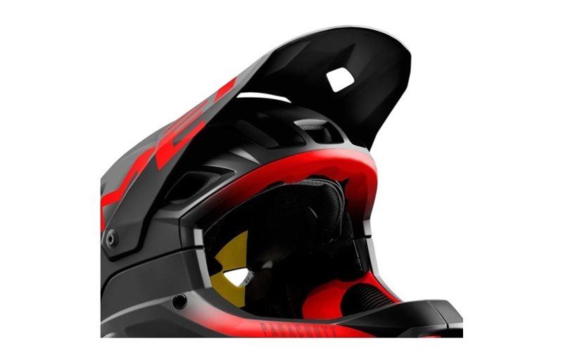 Skærm MET Parachute MCR Black Red Matt Glossy