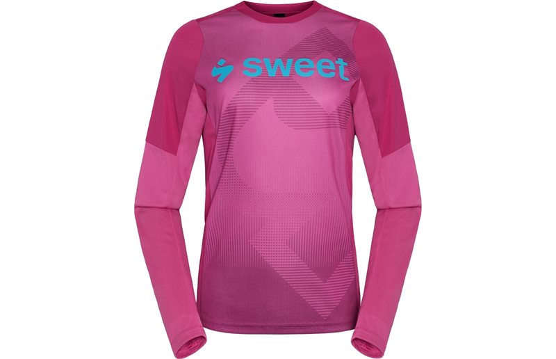 Cykeltrøje Sweet Protection Hunter II Trail Long Sleeve Wmn Fuchsia