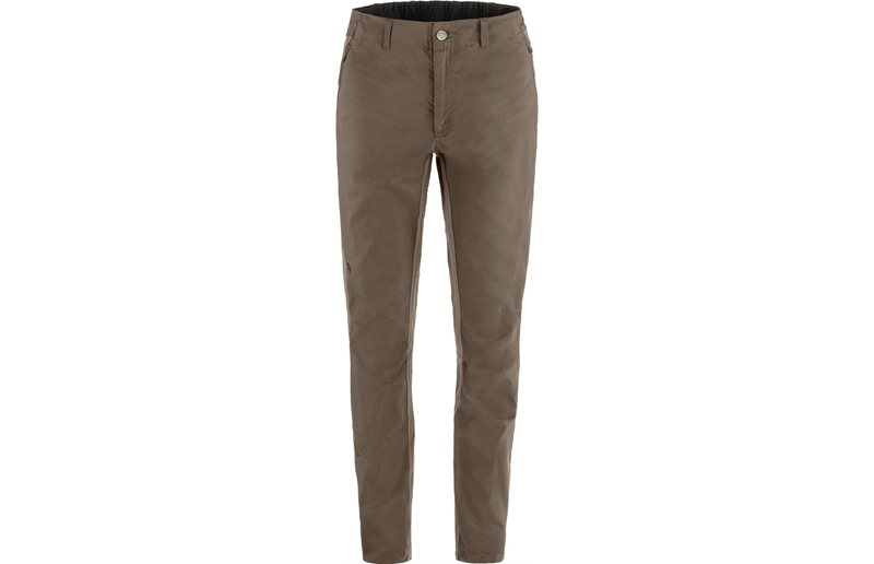 Cykelbyxor Fjällräven Hoja Hybrid Trousers W Suede Brown