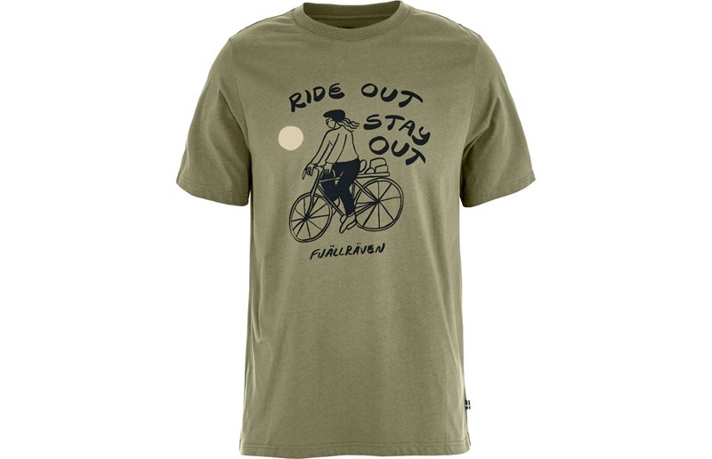 Cykeltröja Fjällräven Hoja Iväg T-shirt M Green