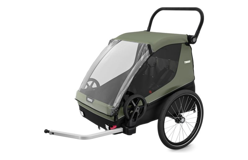Pyöräkärry Thule Courier Vintage Green