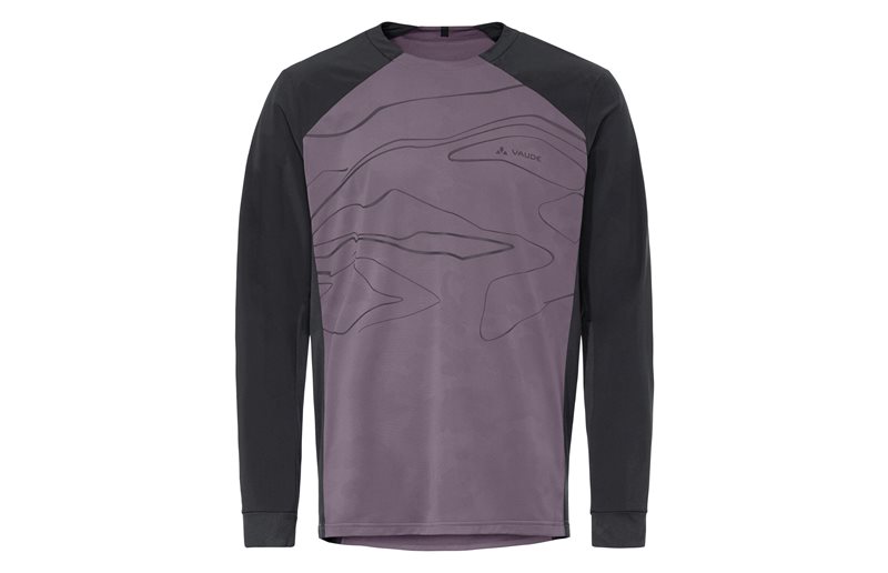Cykeltröja Vaude Men's Moab LS PRO Shirt Purple Ash