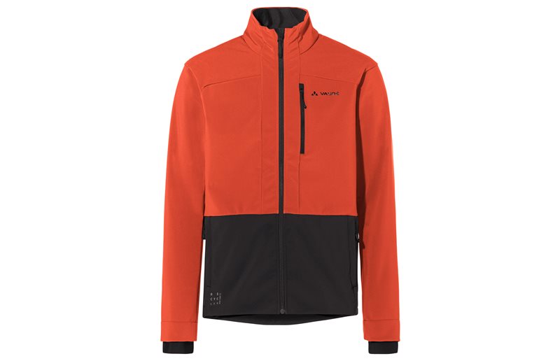 Cykeljacka Vaude Men's Qimsa Pro Softshell Jacket Glowing Red