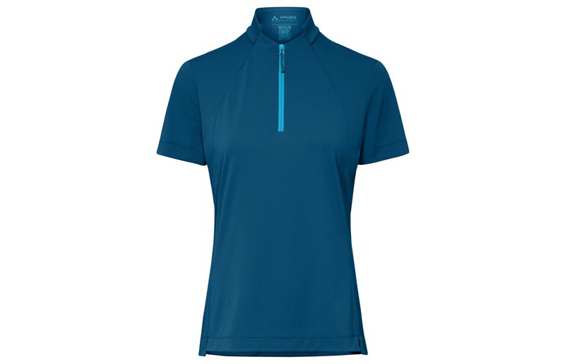 Cykeltröja Vaude Women's Adlux HZ Shirt Shore Blue