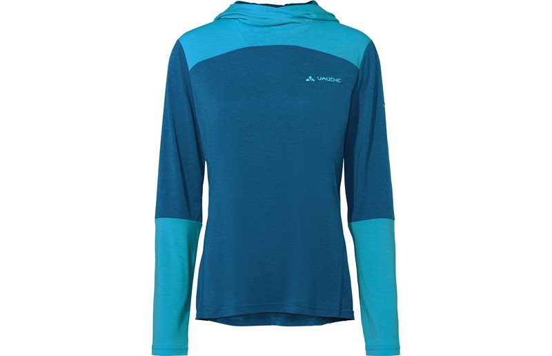 Cykeltröja Vaude Women's Tremalzo LS Shirt Shore Blue