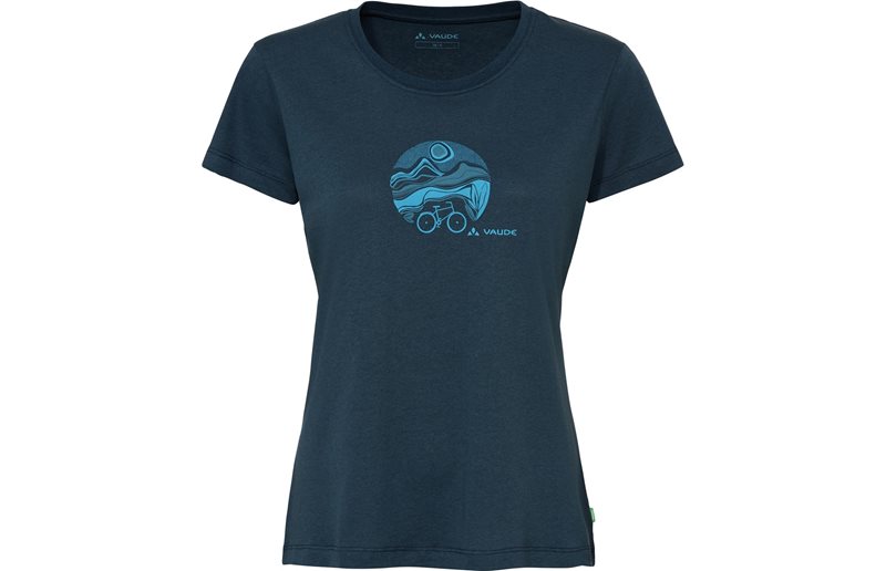 Cykeltröja Vaude Women's Cyclist T-Shirt V Dark Sea
