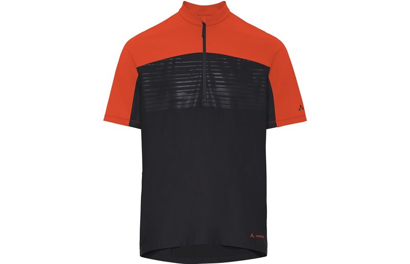 Cykeltröja Vaude Men's Qimsa Pro HZ Shirt Glowing Red