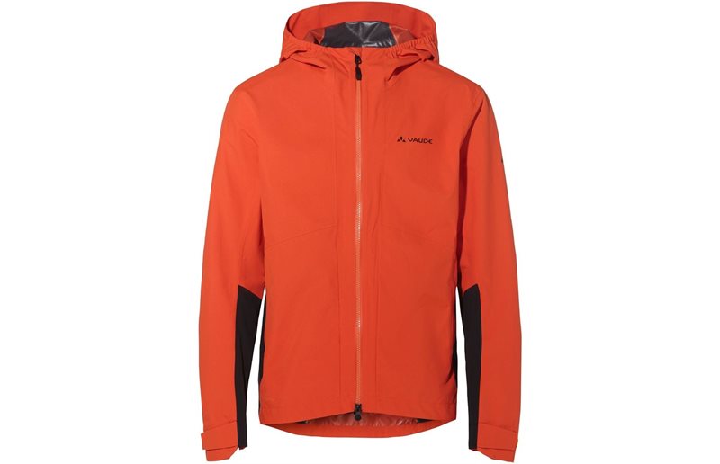 Cykeljakke Vaude Men's Moab Pro Rain Jacket Glowing Red