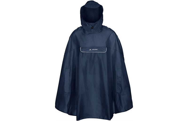 Cykeljakke Vaude Valdipino Poncho Dark Sea