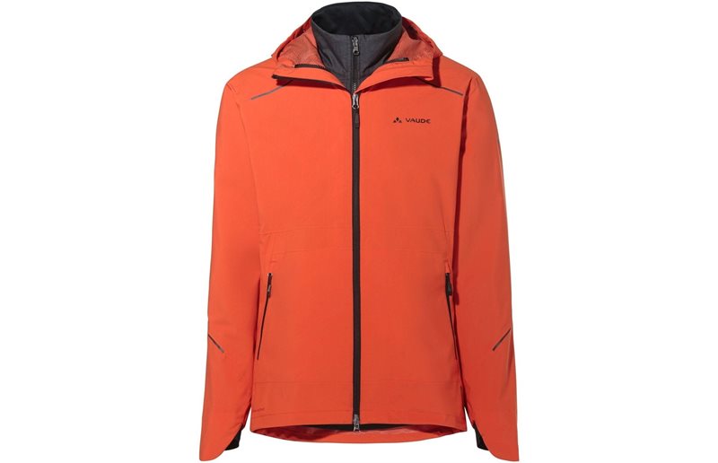Cykeljacka Vaude Men's Yaras 3in1 Jacket Glowing Red