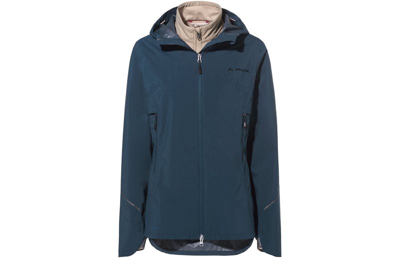Cykeljakke Vaude Women's Yaras 3in1 Jacket Dark Sea