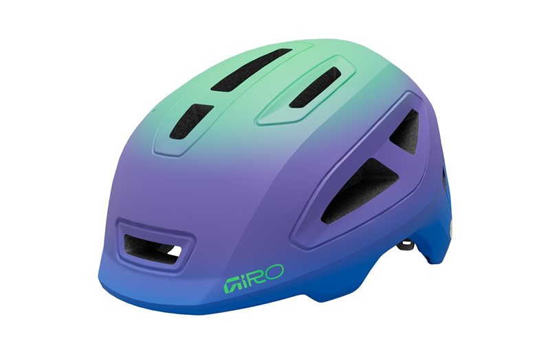 Pyöräilykypärä Giro Scamp Mips II Mat Blue Jewel/Green Fade