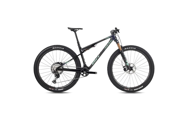Heldämpad MTB BH Lynx SLS 7.0 Carbon/Light Green/Silver Blue