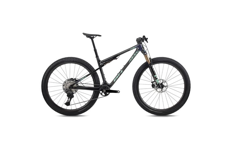 Heldämpad MTB BH Lynx SLS 7.5 Carbon/Light Green/Silver Blue