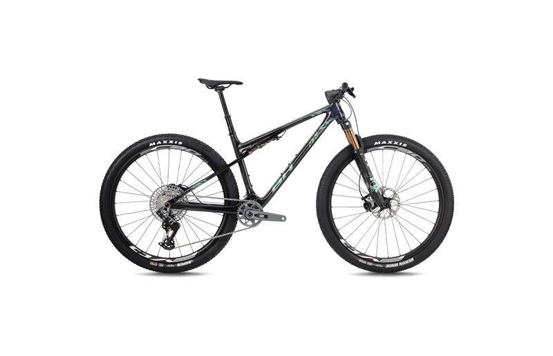 Heldämpad MTB BH Lynx SLS 8.5 Carbon/Light Green/Silver Blue