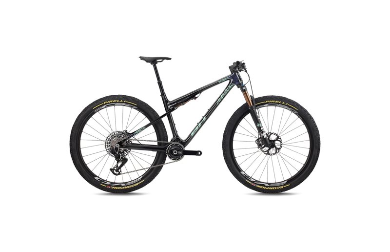 Heldämpad MTB BH Lynx SLS 9.5 Carbon/Light Green/Silver Blue