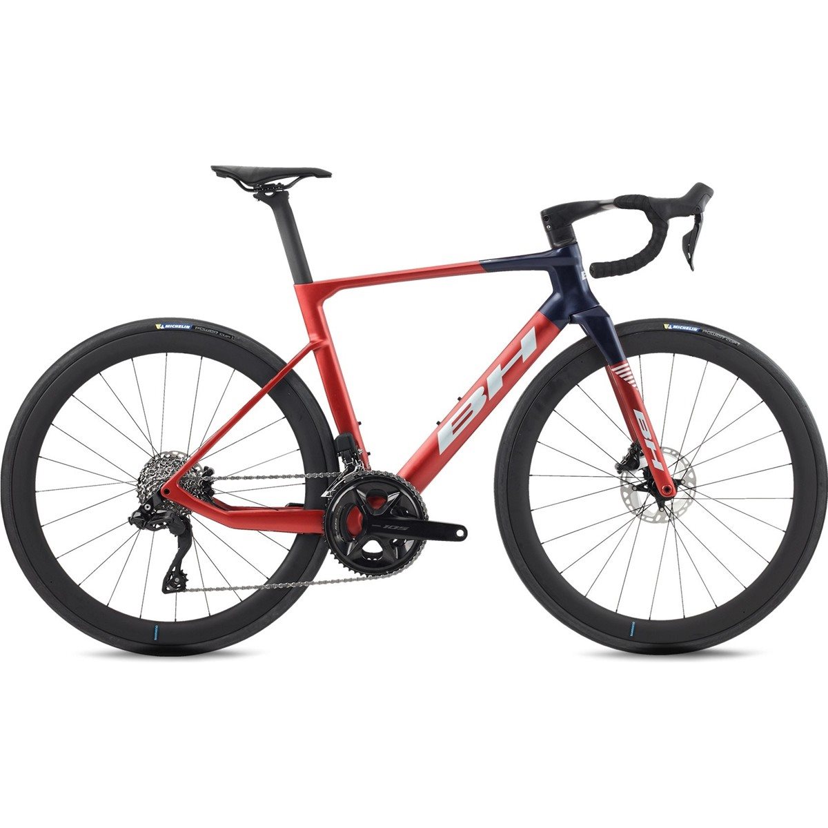Aeroracer BH Rs1 4.5 Dark Red/Light Grey/Dark Blue | Cykloteket.se