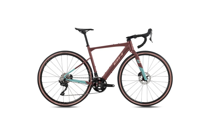 Gravel bike BH Gravelx Alu 1.0 Dark Red/Oxyde/Green Sea