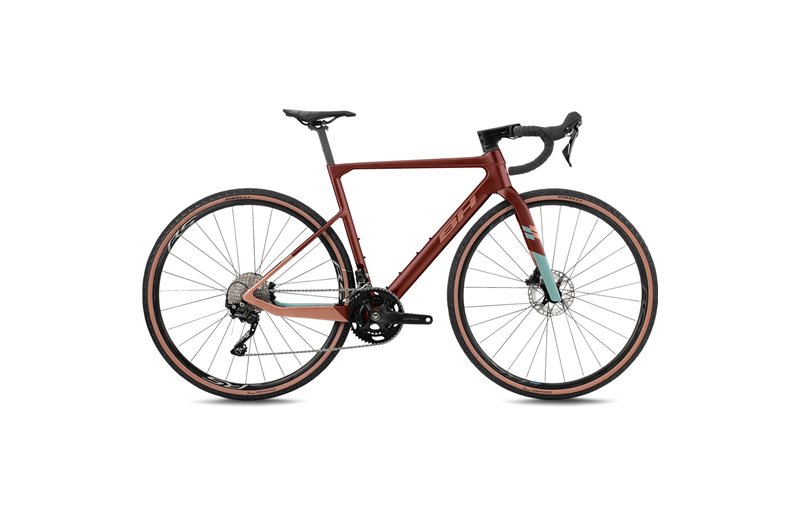 Gravel bike BH Gravelx Evo 2.5 R Dark Red/Oxyde/Green Sea