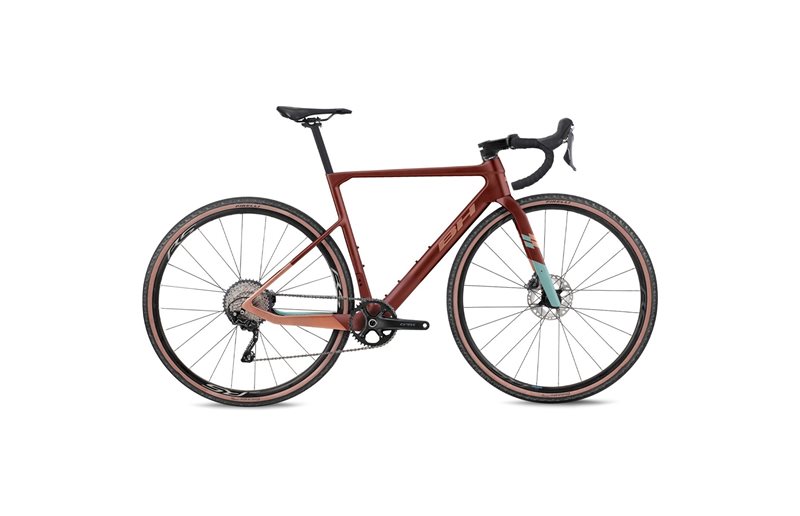 Gravel bike BH Gravelx Evo 3.5 R Dark Red/Oxyde/Green Sea
