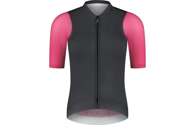Cykeltröja Rogelli Fast Jersey S/S Women Ebony/Pink/Coral