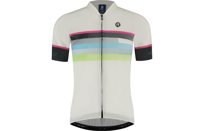Cykeltröja Rogelli Impress II Jersey SS Sand / Multicolor