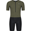 Cykeldräkt Rogelli Florida Triathlon Suit S/S Black/Army Green