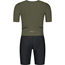 Cykeldräkt Rogelli Florida Triathlon Suit S/S Black/Army Green
