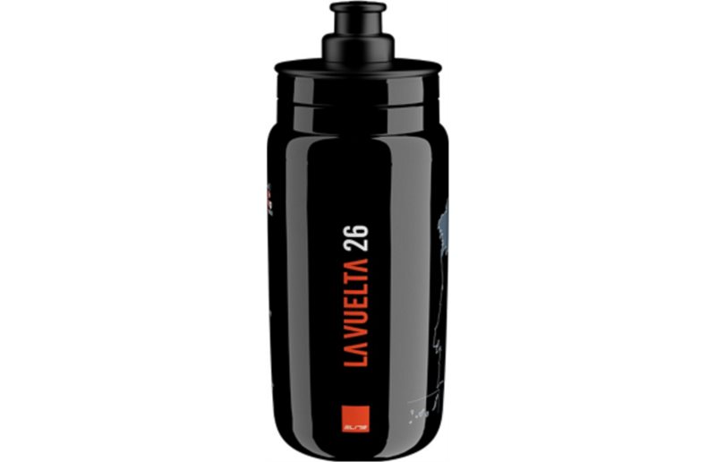 Cykelflaska Elite Fly Teams 2026 Vuelta Black Map 550ml