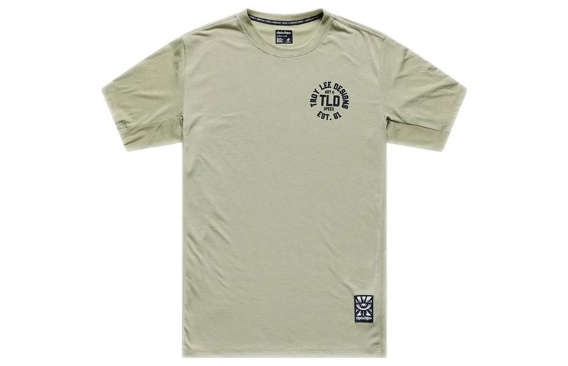 Cykeltröja Troy Lee Designs Skyline Ride Short Sleeve Tee Stamps Sage