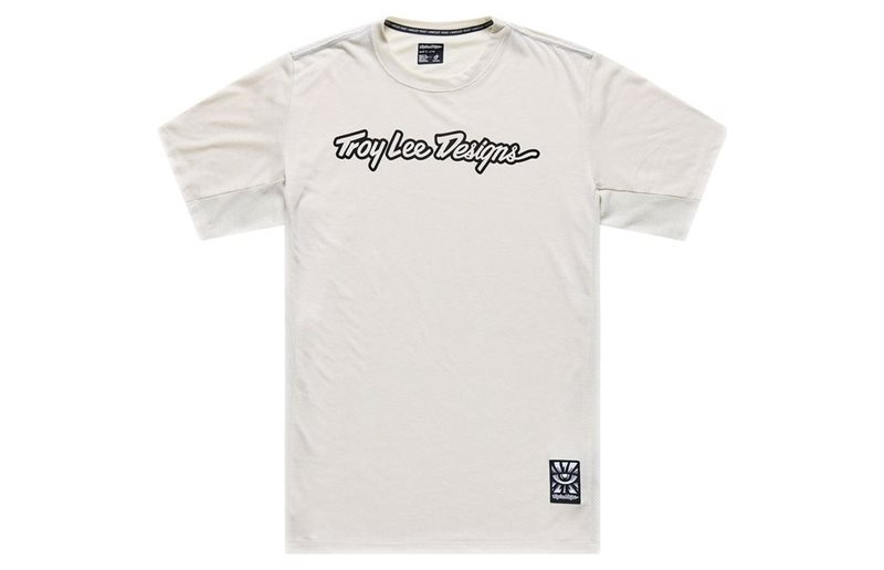 Cykeltröja Troy Lee Designs Skyline Ride Short Sleeve Tee Signature Pumice