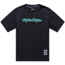 Cykeltröja Troy Lee Designs Youth Skyline Ride Short Sleeve Tee Signature Black/Real Teal
