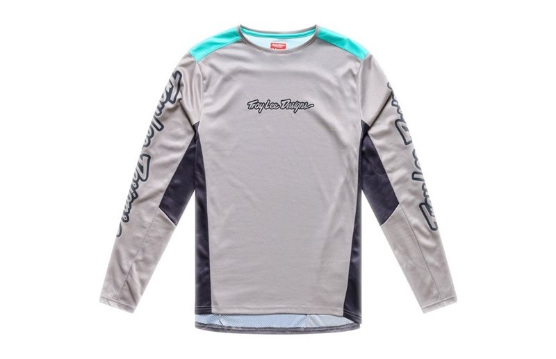 Cykeltröja Troy Lee Designs Stage Long Sleeve Jersey Signature Stone
