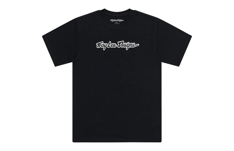 Cykeltröja Troy Lee Designs Short Sleeve Tee Signature Black