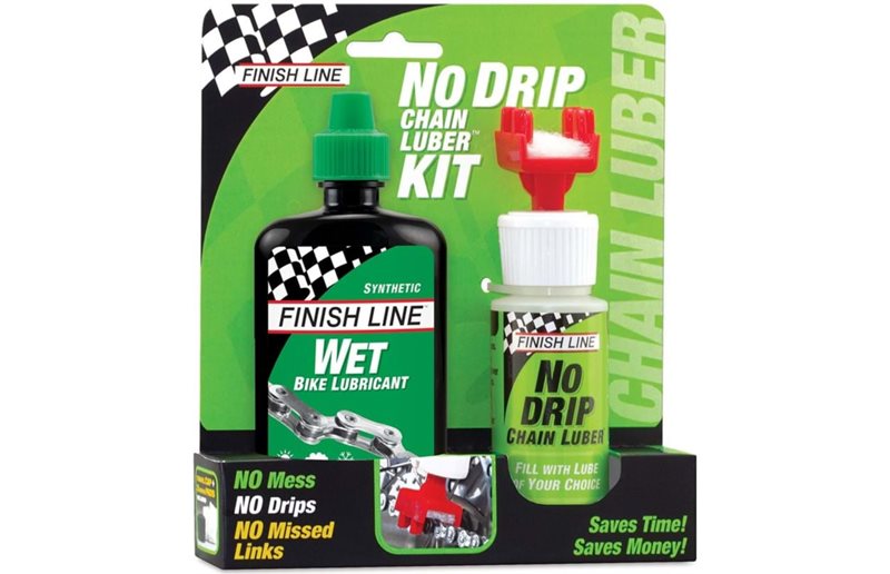 Kædeolie Finish Line No Drip Chain Lube set inkl. 120ml Wet