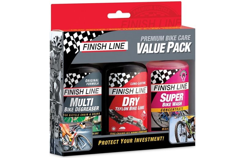 Rengöringsmedel Finish Line Premium Bike Care Value Pack 120ml EcoTech/Dry/Bikewash