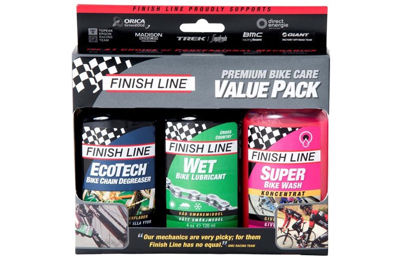 Rengøringsmiddel Finish Line Premium Bike Care Value Pack 120ml EcoTech/Wet/Bikewash
