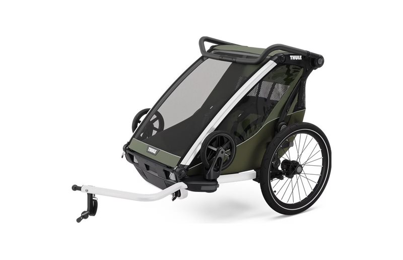 Pyöräkärry Thule Chariot Lite Double Vintage Green