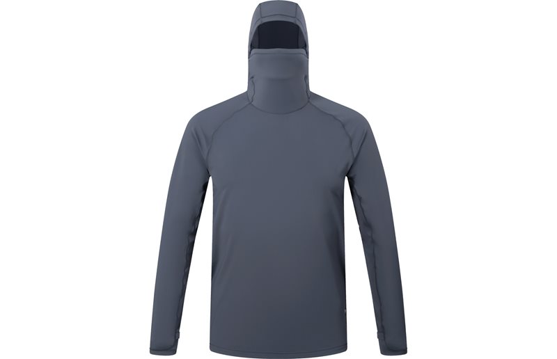 Cykeltröja Endura AllTrack Roam Scuba Hoodie Carbon Grey