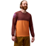 Cykeltröja Endura SingleTrack Core Printed L/S End Orange