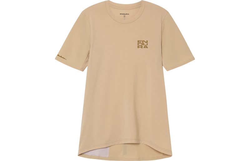 Cykeltröja Endura Women's AllTrack Ride S/S Tech Sand